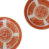 Orange Fitzhugh Dish Pair