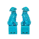 Porcelain Foo Dog Bookends